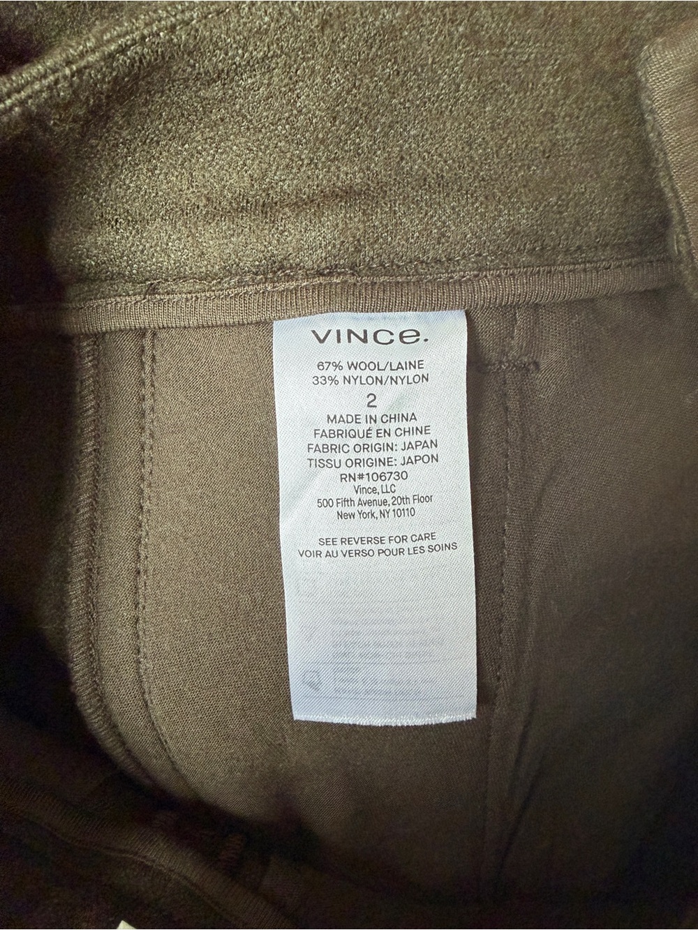 Vince Olive Green Wide Leg Pants - Picture 4 of 9